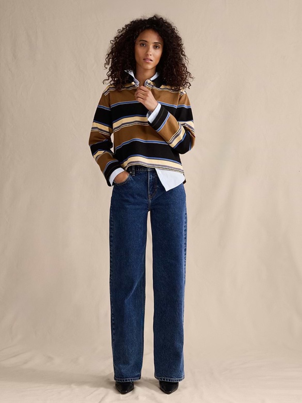 Banana Republic Mid-Rise Loose Stovepipe Jeans - Picture 2 of 10